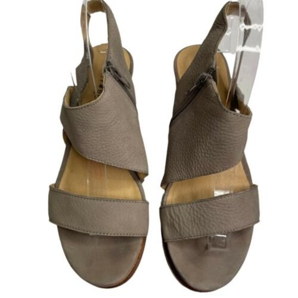 Lucky Brand Women's BYLANNA Wedge Platform Slingback Sandal Driftwood Sz 8.5 a19 - Picture 2 of 8